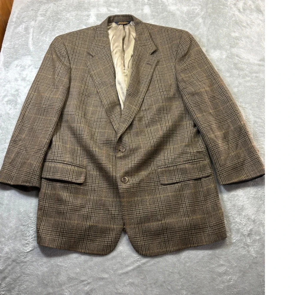 Brooks Brothers Made USA‎ Glen Plaid Wool Sport Coat Blazer